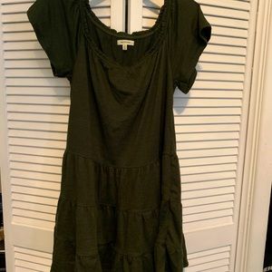 Max Studio Green Babydoll Dress